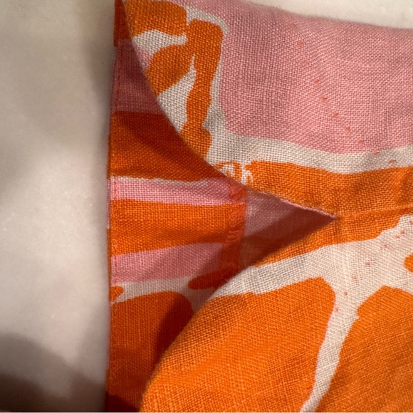 Lilly Pulitzer Dress Womens Dres Size 2 Orange/white Sheath Sleeveless Lined - Picture 10 of 15